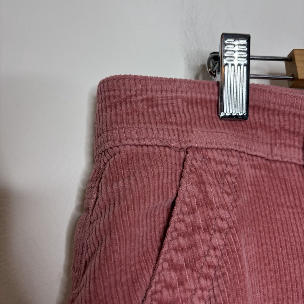 American Eagle Corduroy Super High Rise Baggy Wide Leg Cargo Pants Womens 14 - Picture 3 of 7